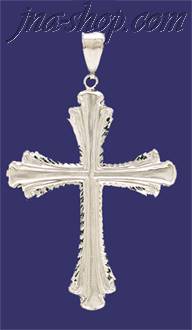 Sterling Silver DC Big Cross Charm Pendant - Click Image to Close