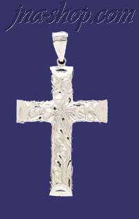 Sterling Silver DC Big Cross Charm Pendant - Click Image to Close