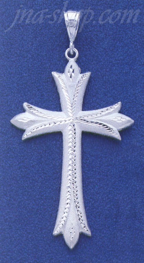 Sterling Silver DC Big Cross Charm Pendant - Click Image to Close