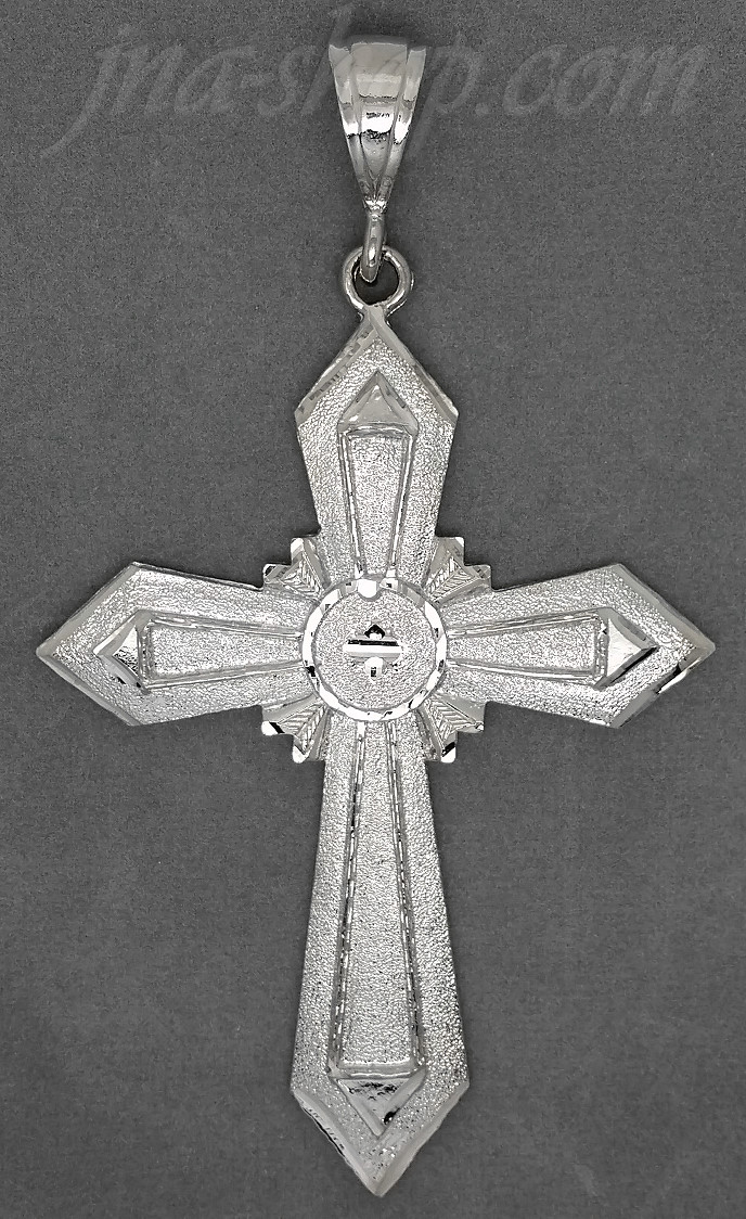 Sterling Silver DC Big Cross Charm Pendant - Click Image to Close