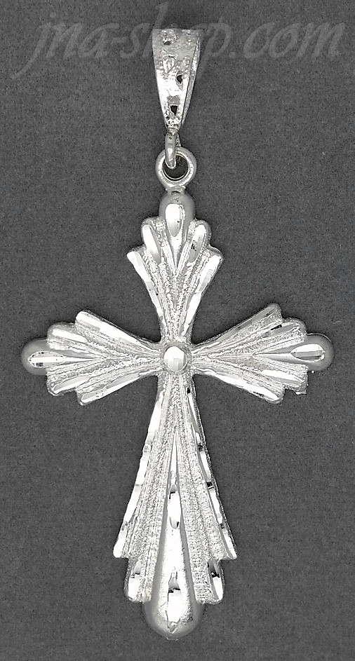 Sterling Silver DC Big Cross Charm Pendant - Click Image to Close