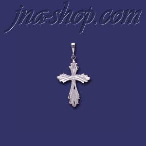 Sterling Silver DC Cross Charm Pendant - Click Image to Close