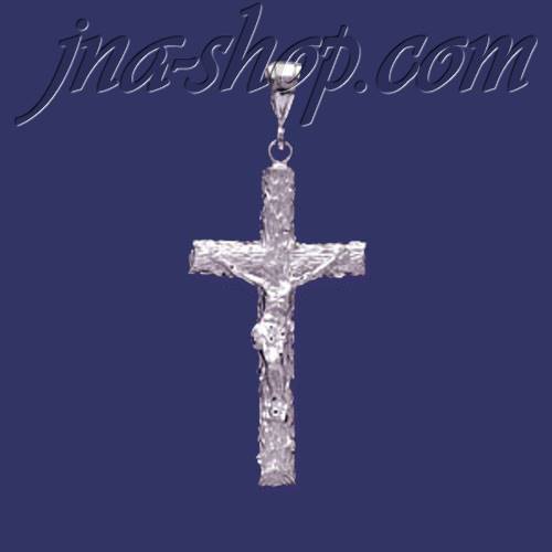 Sterling Silver DC Big Cross Crucifix Charm Pendant - Click Image to Close