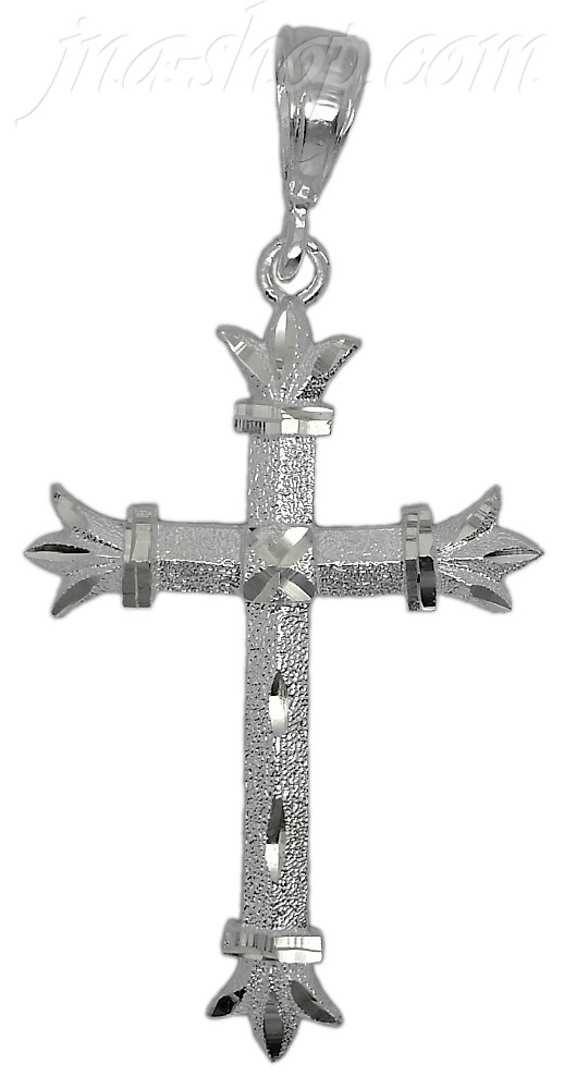 Sterling Silver DC Cross Charm Pendant - Click Image to Close