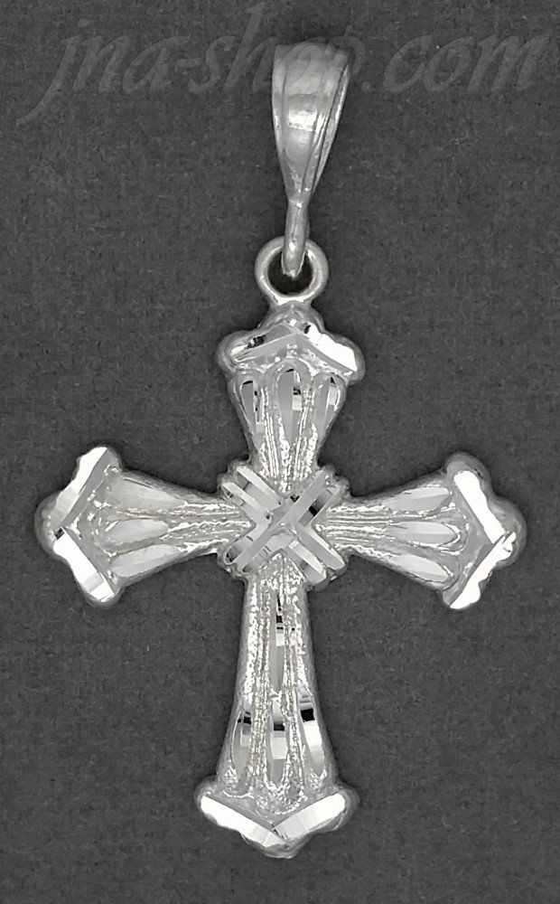 Sterling Silver DC Cross Charm Pendant - Click Image to Close