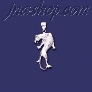 Sterling Silver DC Big Puma Panther Charm Pendant - Click Image to Close