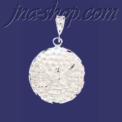Sterling Silver Large DC Golf Ball w/Clubs & Smaller Ball Charm - Click Image to Close