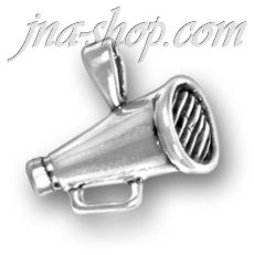 Sterling Silver MEGAPHONE CHARM PENDANT - Click Image to Close