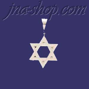 Sterling Silver DC Star of David Charm Pendant - Click Image to Close