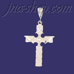 Sterling Silver DC Cross w/Shroud Charm Pendant - Click Image to Close