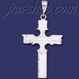 Sterling Silver DC Big Cross Charm Pendant - Click Image to Close