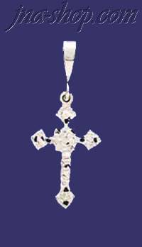 Sterling Silver DC Cross Charm Pendant - Click Image to Close