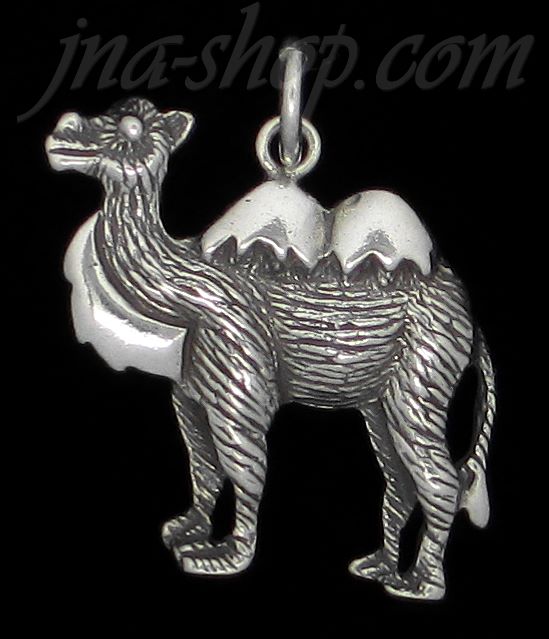 Sterling Silver Camel Animal Charm Pendant - Click Image to Close