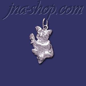 Sterling Silver Koala Bear Animal Charm Pendant - Click Image to Close