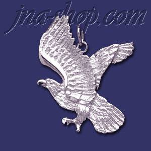 Sterling Silver Eagle Animal Charm Pendant - Click Image to Close