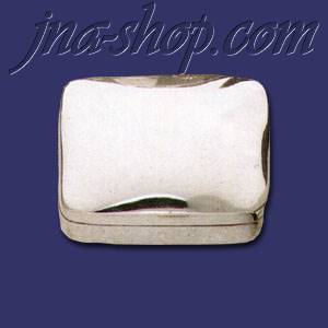 Sterling Silver Rectangular Pill Box - Click Image to Close