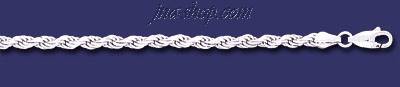 Sterling Silver 7" Rope Chain 3.5mm - Click Image to Close