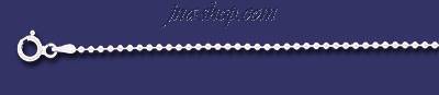 Sterling Silver 7" Ball Bead Chain 1.8mm - Click Image to Close