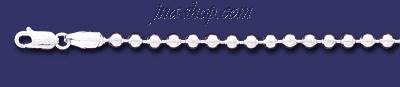 Sterling Silver 7" Ball Bead Chain 4mm - Click Image to Close