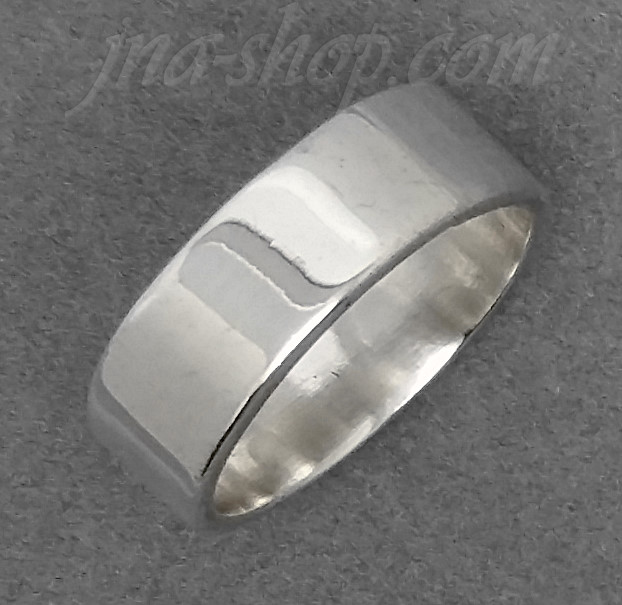 Sterling Silver Wedding Band Ring 6mm sz 6 - Click Image to Close