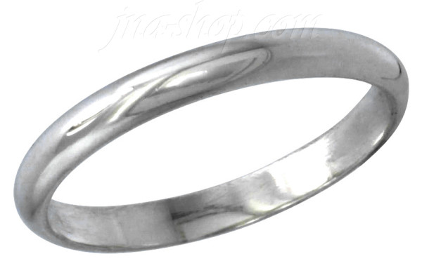Sterling Silver Wedding Band Ring 3mm sz 7 - Click Image to Close