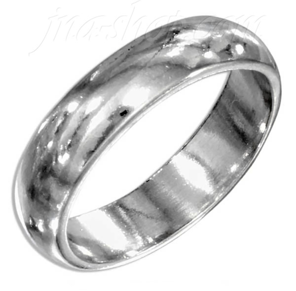 Sterling Silver Wedding Band Ring 5mm sz 10 - Click Image to Close
