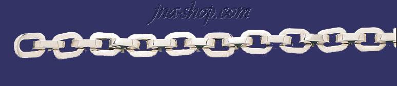 Sterling Silver 8" Cable Handmade Bracelet 8mm - Click Image to Close
