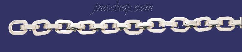 Sterling Silver 9" Cable Handmade Bracelet 8mm - Click Image to Close