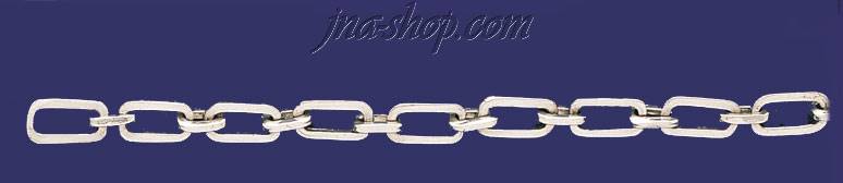 Sterling Silver 9" Cable Handmade Bracelet 7mm - Click Image to Close
