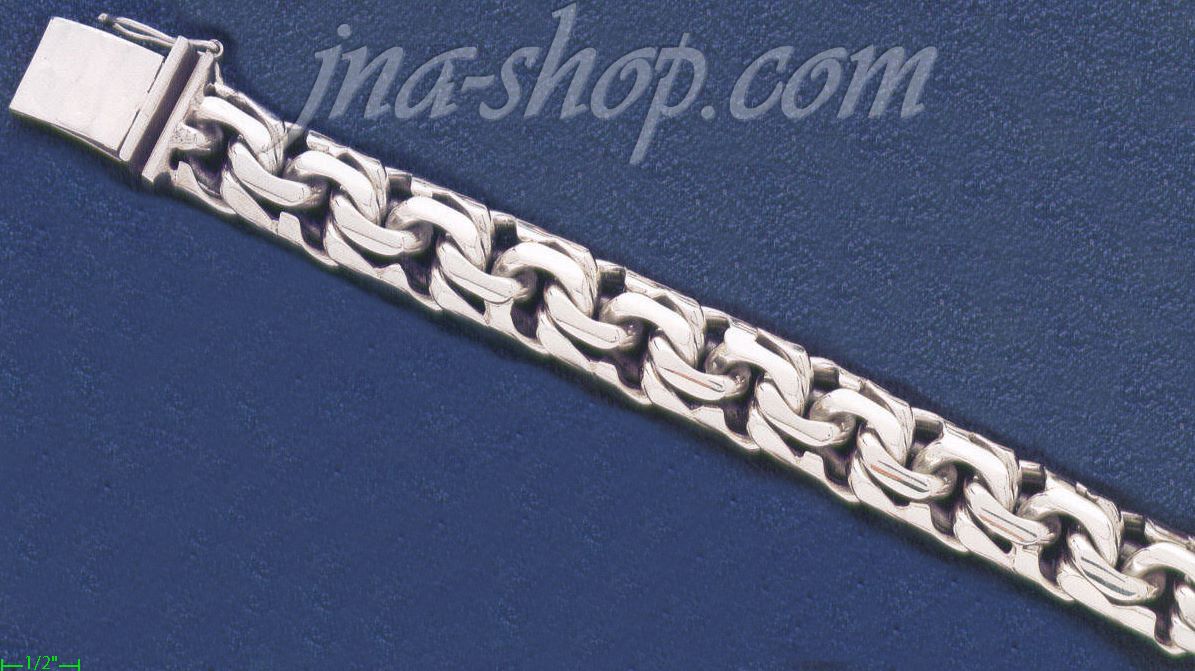Sterling Silver 9" Handmade Bracelet 20mm - Click Image to Close