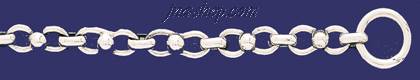 Sterling Silver 8" Infinity Knot w/Ball Handmade Bracelet 8mm - Click Image to Close