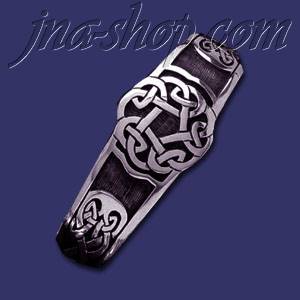 Sterling Silver Celtic Cuff Bangle 28mm - Click Image to Close