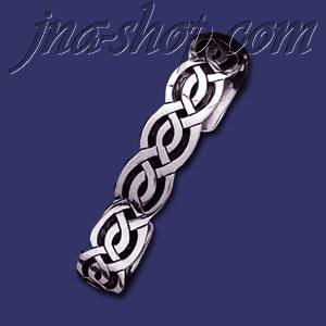 Sterling Silver Celtic Cuff Bangle 16mm - Click Image to Close