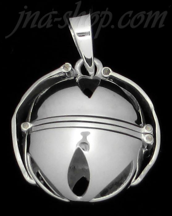 Sterling Silver 4-Picture Photo Ball Openwork Design Locket Pendant - Click Image to Close