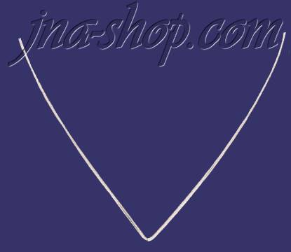 Sterling Silver 16" V Choker Necklace 2mm - Click Image to Close