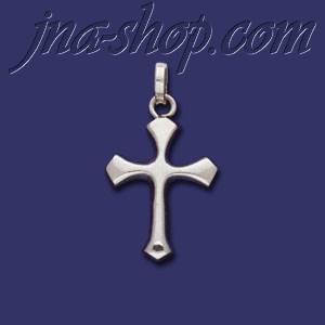 Sterling Silver Cross Charm Pendant - Click Image to Close