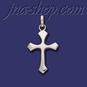 Sterling Silver Cross Charm Pendant - Click Image to Close