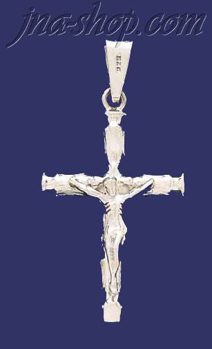 Sterling Silver Cross Crucifix Charm Pendant - Click Image to Close