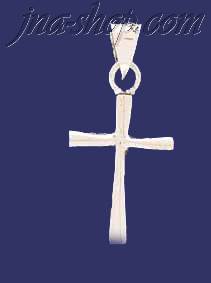 Sterling Silver Cross Charm Pendant - Click Image to Close