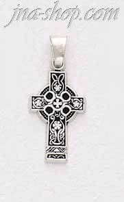 Sterling Silver Cross Charm Pendant - Click Image to Close