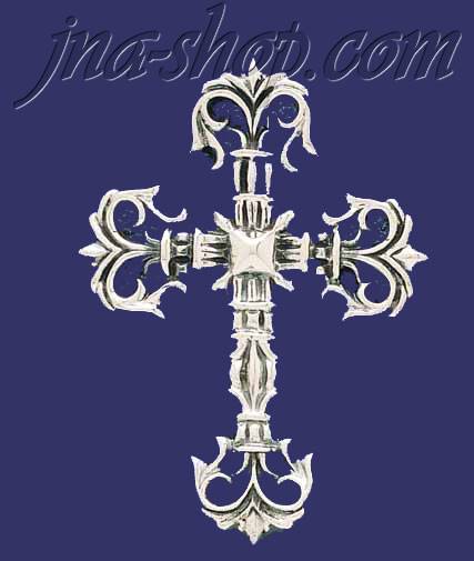 Sterling Silver Cross Charm Pendant - Click Image to Close