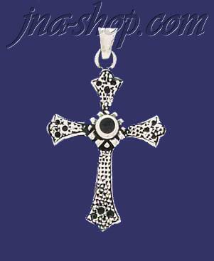 Sterling Silver Cross Charm Pendant - Click Image to Close