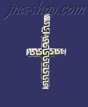 Sterling Silver Cross Charm Pendant - Click Image to Close