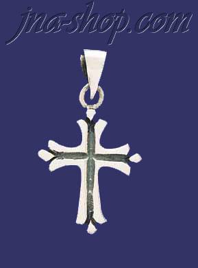 Sterling Silver Cross Charm Pendant - Click Image to Close