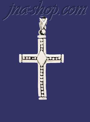 Sterling Silver Cross Charm Pendant - Click Image to Close