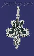 Sterling Silver Fleur-de-lis Charm Pendant - Click Image to Close