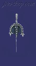 Sterling Silver Skull Dagger Charm Pendant - Click Image to Close