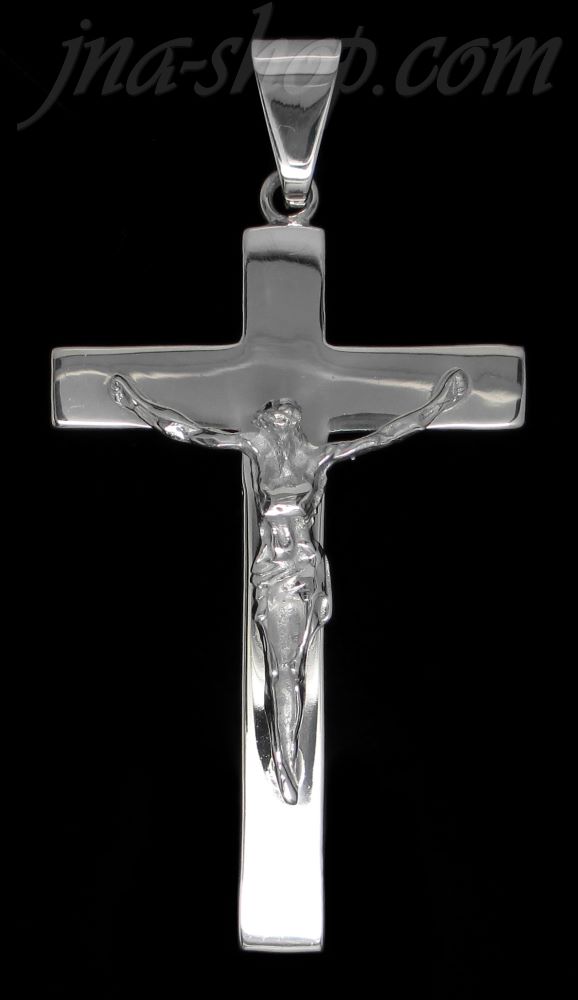 Sterling Silver Cross Crucifix Charm Pendant - Click Image to Close