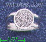 Sterling Silver Aztec Sun Calendar Ring sz 8 - Click Image to Close