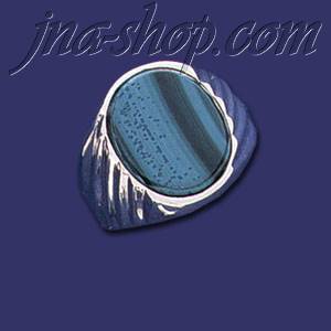 Sterling Silver Men's w/Stone Ring - Click Image to Close